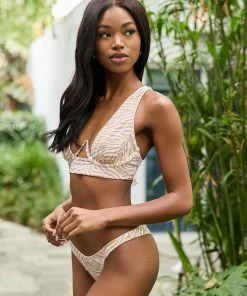 Beach Bunny Swimwear Sydney Tango Bottom - Nude/Ivory