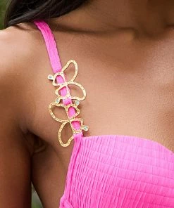 Beach Bunny Swimwear Isadora Push Up Top - Neon Pink