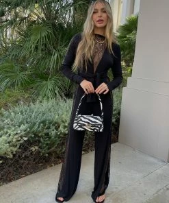 Beach Bunny Swimwear Clothing Izzie Jumpsuit - Black