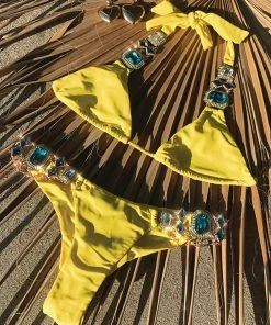 Beach Bunny Swimwear Jazmin Skimpy Bottom - Sunshine