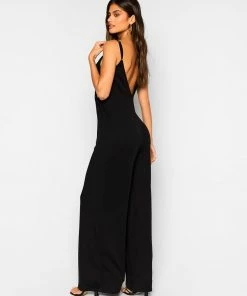 Beach Bunny Swimwear Clothing Jesse Wide Leg Jumpsuit - Black