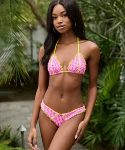 Beach Bunny Swimwear Karissa Tango Bottom - Pink