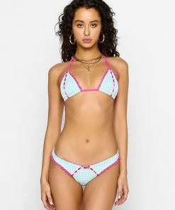 Beach Bunny Swimwear Karissa Tango Bottom - Aqua