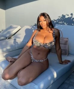 Beach Bunny Swimwear Karter Bralette Top - Black/Nude