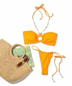 Beach Bunny Swimwear Keels Bandeau Top - Citrus