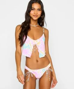 Beach Bunny Swimwear Keoni Crop Top - Sweet Femme Floral