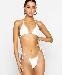 Summer Haus - Swim Kipper Triangle Top By Summer Haus - White