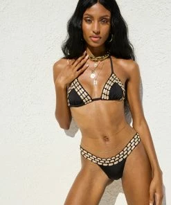 Beach Bunny Swimwear Kira Skimpy Bottom - Black