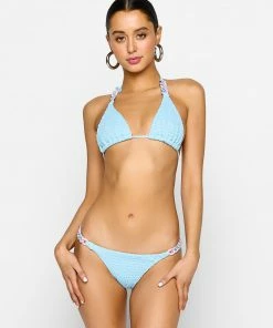 Summer Haus - Swim Kyla Skimpy Bottom By Summer Haus - Light Blue/Multi