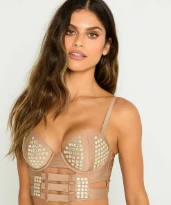 Beach Bunny Swimwear Kingston Bustier Top - Nude