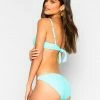 Beach Bunny Swimwear Nadia Full Bottom - Aqua Squiggle