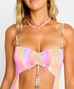 Beach Bunny Swimwear Liz One Piece - Multi Stripe
