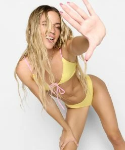 Summer Haus - Swim Adrian Skimpy Bottom By Summer Haus - Yellow