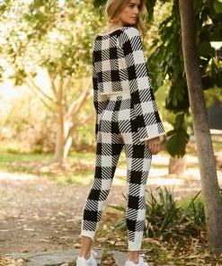 Beach Bunny Swimwear Marlow Jogger - White/Black Clothing