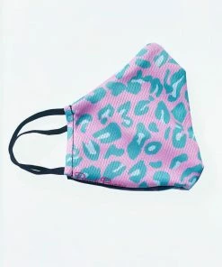 Beach Bunny Swimwear Beach Bunny Face Mask - Cherry Blossom Aqua Leopard