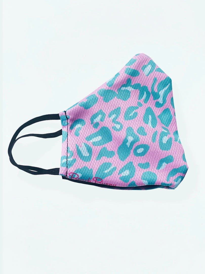 Beach Bunny Swimwear Beach Bunny Face Mask - Cherry Blossom Aqua Leopard