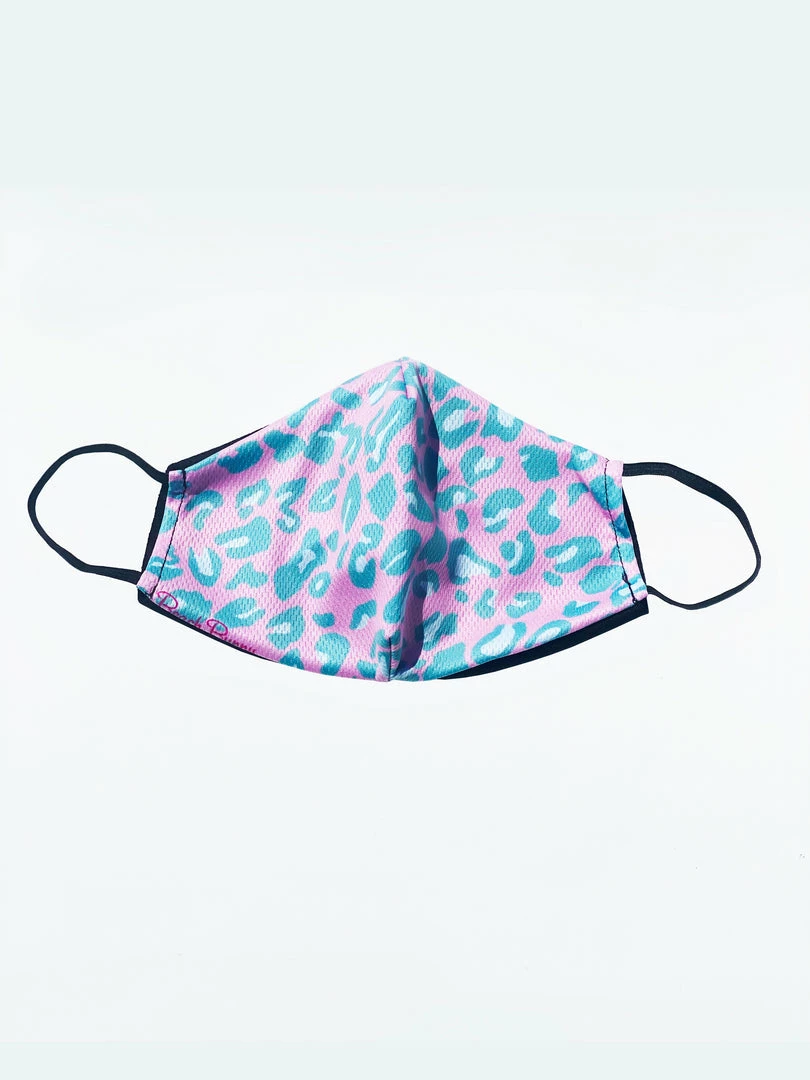 Beach Bunny Swimwear Beach Bunny Face Mask - Cherry Blossom Aqua Leopard