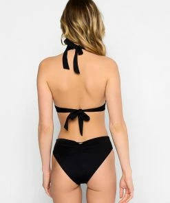 Beach Bunny Swimwear Nina Full One Piece - Black Rib