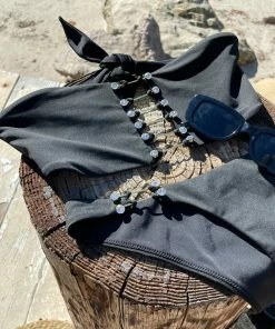 Beach Bunny Swimwear Noelani Skimpy Bottom - Black