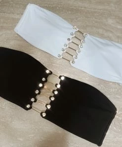 Beach Bunny Swimwear Noelani Bandeau Top - White