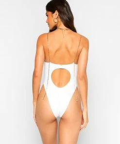 Beach Bunny Swimwear Noelani One Piece - White