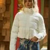 Summer Haus - Apparel Cozy Up Crop Puff Jacket By Summer Haus - White