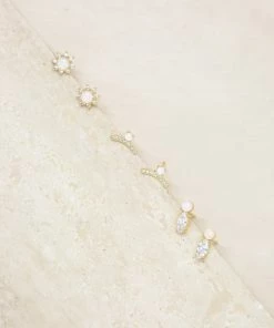 Ettika - Faire Vendor Accessories Opal And Crystal Babies Earring Set By Ettika - Gold