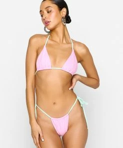 Summer Haus - Swim Peyton Tie Side Bottom By Summer Haus - Pink