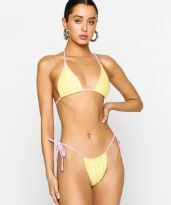 Summer Haus - Swim Peyton Triangle Top By Summer Haus - Yellow