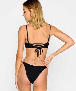 Beach Bunny Swimwear Gemma Tango Bottom - Black Squiggle