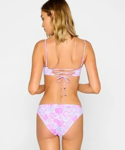 Beach Bunny Swimwear Rockie Underwire Top - Pink Lavender Floral
