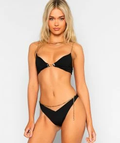 Beach Bunny Swimwear Serena Tango Bottom - Black