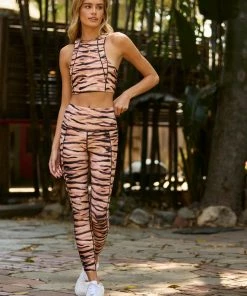 Beach Bunny Swimwear Clothing Spencer Sports Bra - Tiger