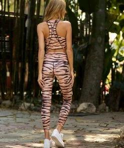 Beach Bunny Swimwear Clothing Spencer Sports Bra - Tiger