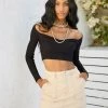 Summer Haus - Apparel Sweetheart Crop Top By Summer Haus - Black