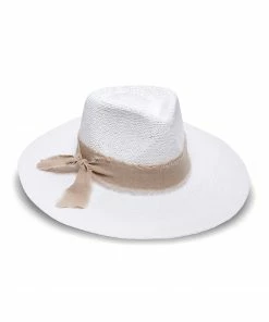 Accessories Shea Hat By Nikki Beach - White/Tan
