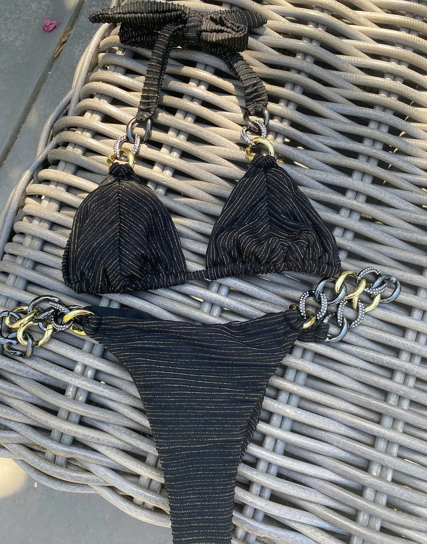 Beach Bunny Swimwear Tatum Triangle Top - Black