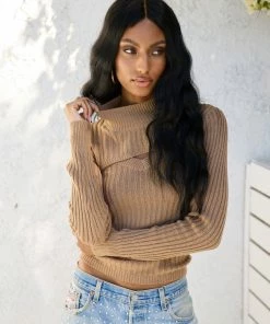 Summer Haus - Apparel Tommy Turtleneck Sweater Set By Summer Haus - Camel