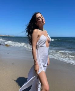 Beach Bunny Swimwear Tropics Maxi Dress - White