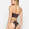 Beach Bunny Swimwear Aurora Skimpy Bottom - Glitter Black