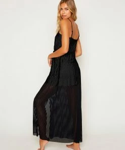 Beach Bunny Swimwear Haven Dress - Black Cover Ups