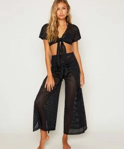 Beach Bunny Swimwear Haven Top - Black Cover Ups