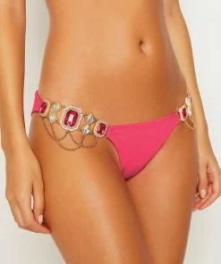 Beach Bunny Swimwear Jazmin Skimpy Bottom - Barbie