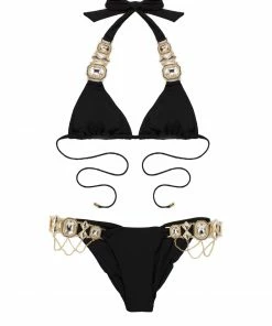 Beach Bunny Swimwear Jazmin Halter Top - Black