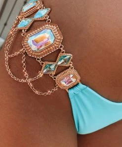 Beach Bunny Swimwear Jazmin Skimpy Bottom - Sky Blue