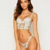 Beach Bunny Swimwear Kingston Bustier Top - Snake