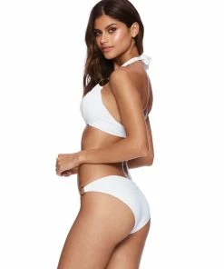 Beach Bunny Swimwear Nadia Midi Bottom - White