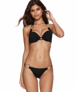 Beach Bunny Swimwear Nadia Midi Bottom - Black